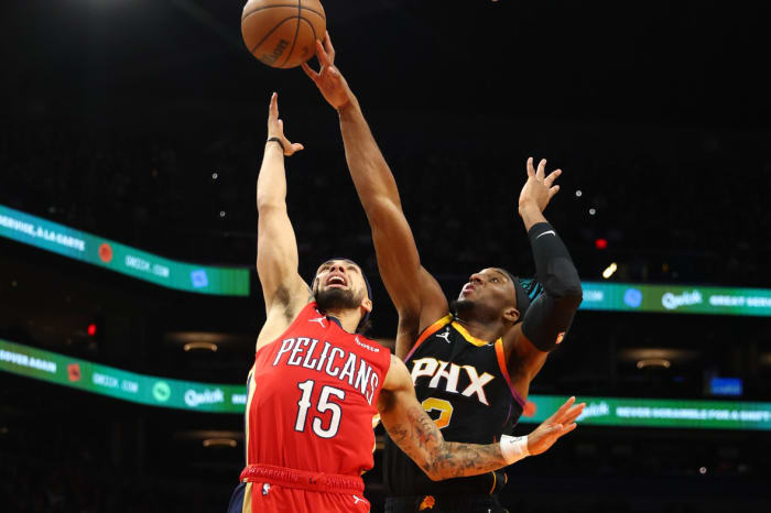 Okogie's defensive reputation has landed him a potential spot in the starting five to begin the year.